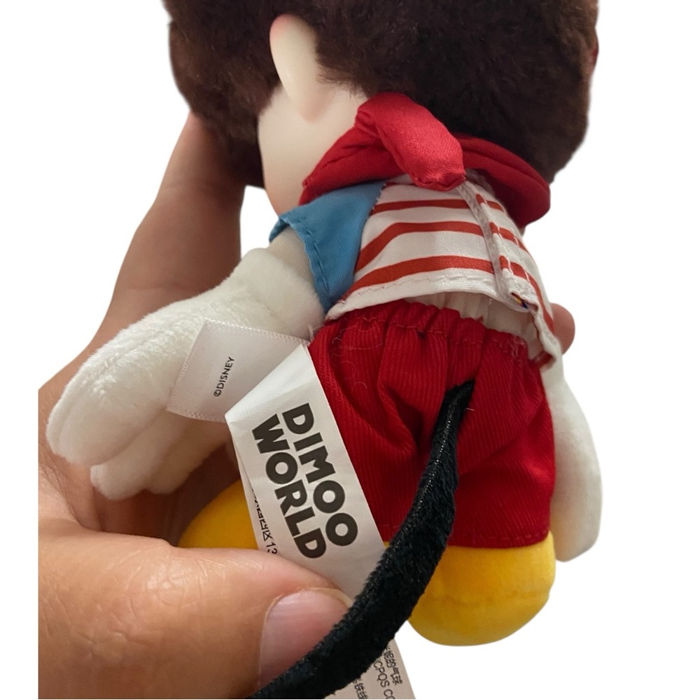 Pop Mart Dimoo Mickey Mouse Adorable Plush Toy with Red and Yellow Outfit - Picture 7 of 10